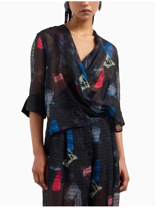 Blusa con stampa Emporio Armani | EW001549TE13522PC007